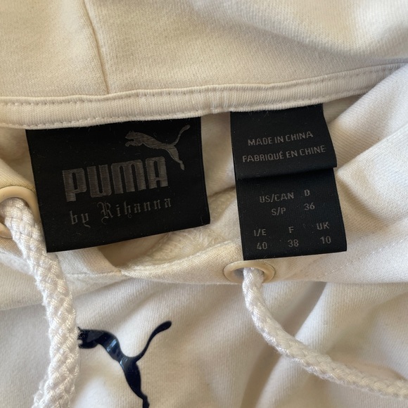 PUMA RIHANNA FENTY Women’s Cropped Hoodie Sweatshirt, Size: 0 /S - Picture 7 of 8